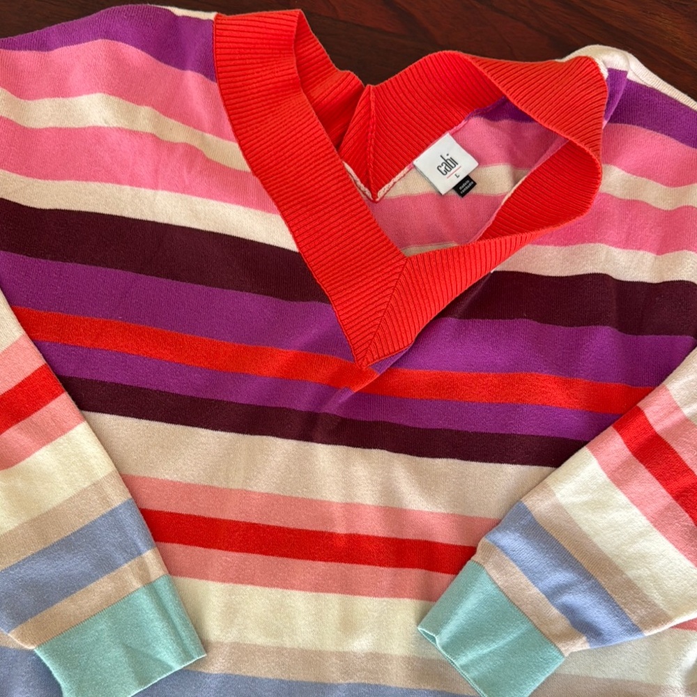 Cabi Striped Sweater - Multicolor